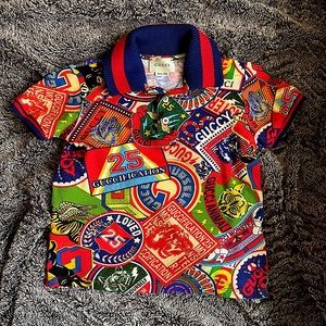 GUCCI | Boys Polo Shirt w/ Stamp Print.